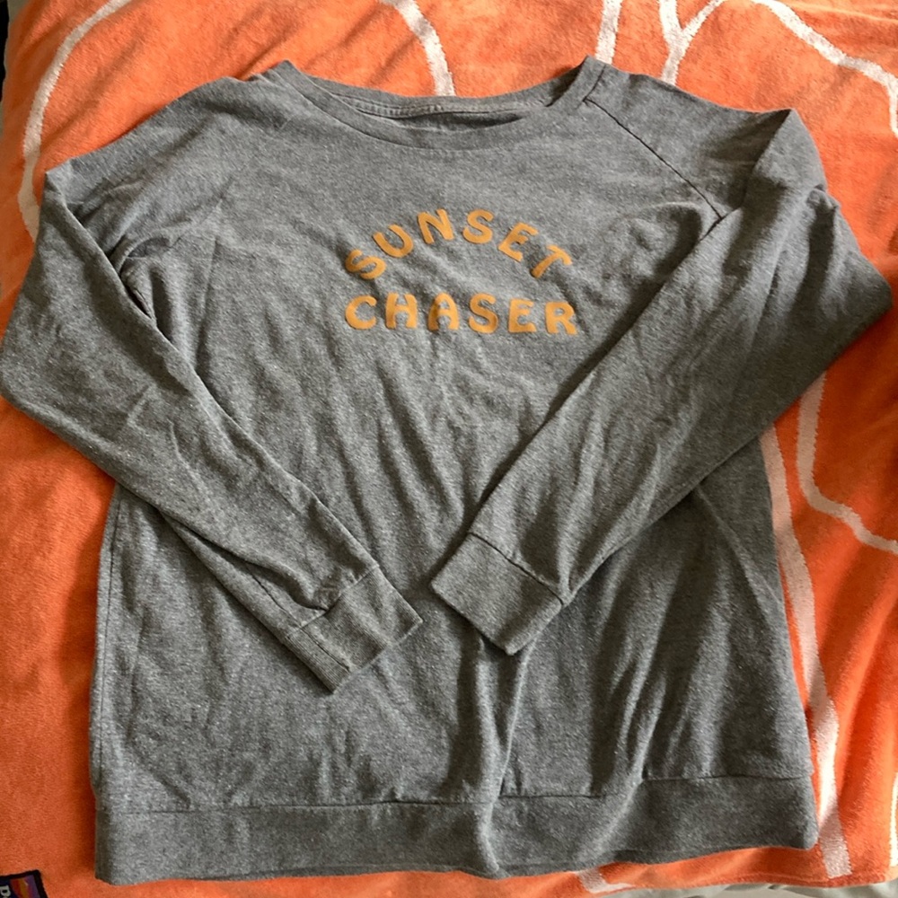 Patagonia Gray Long Sleeve Tee - Sunset Chaser